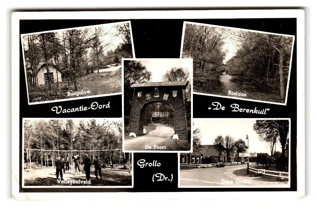 Grollo, Vacantie-Oord "De Berenkuil", Verzenden, 1940 tot 1960, Gelopen, Drenthe