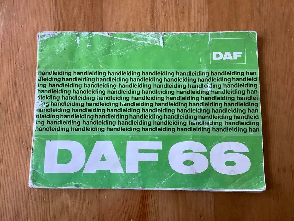 Instructieboekje DAF 66, Ophalen of Verzenden