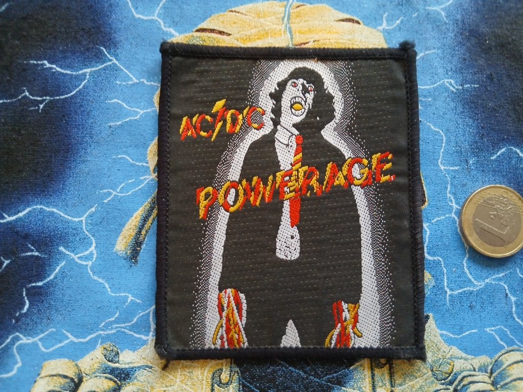 AC/DC mooie nieuwe Powerage vintage 80's patch 83, Ophalen of Verzenden, Nieuw, Kleding