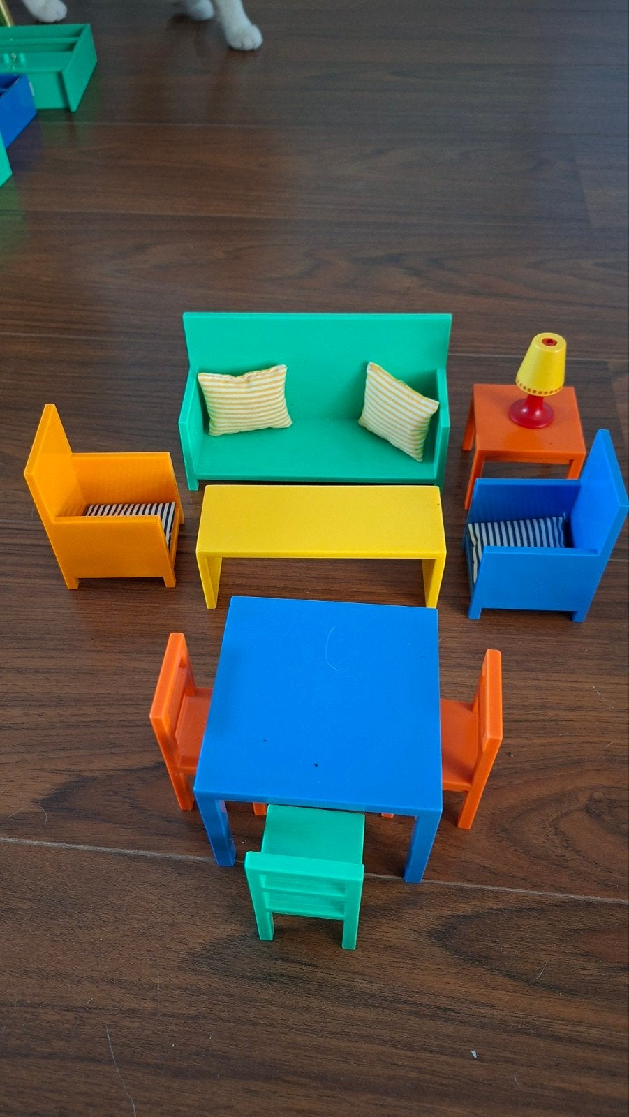 Foto 6 van Vintage Ikea poppenhuis meubels en poppen