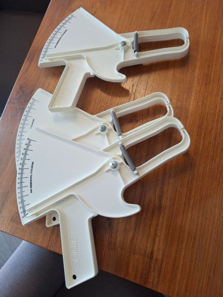 3 keer een huidplooimeter, vetmeter, Ophalen of Verzenden, Gebruikt, Overige typen