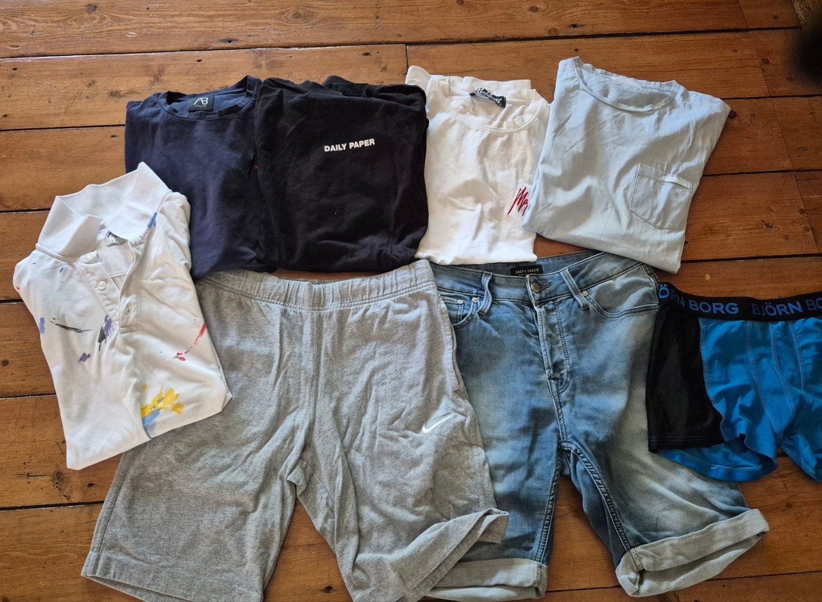 Pakket merkkleding heren S, Ophalen of Verzenden, Gedragen, Maat 48/50 (M)