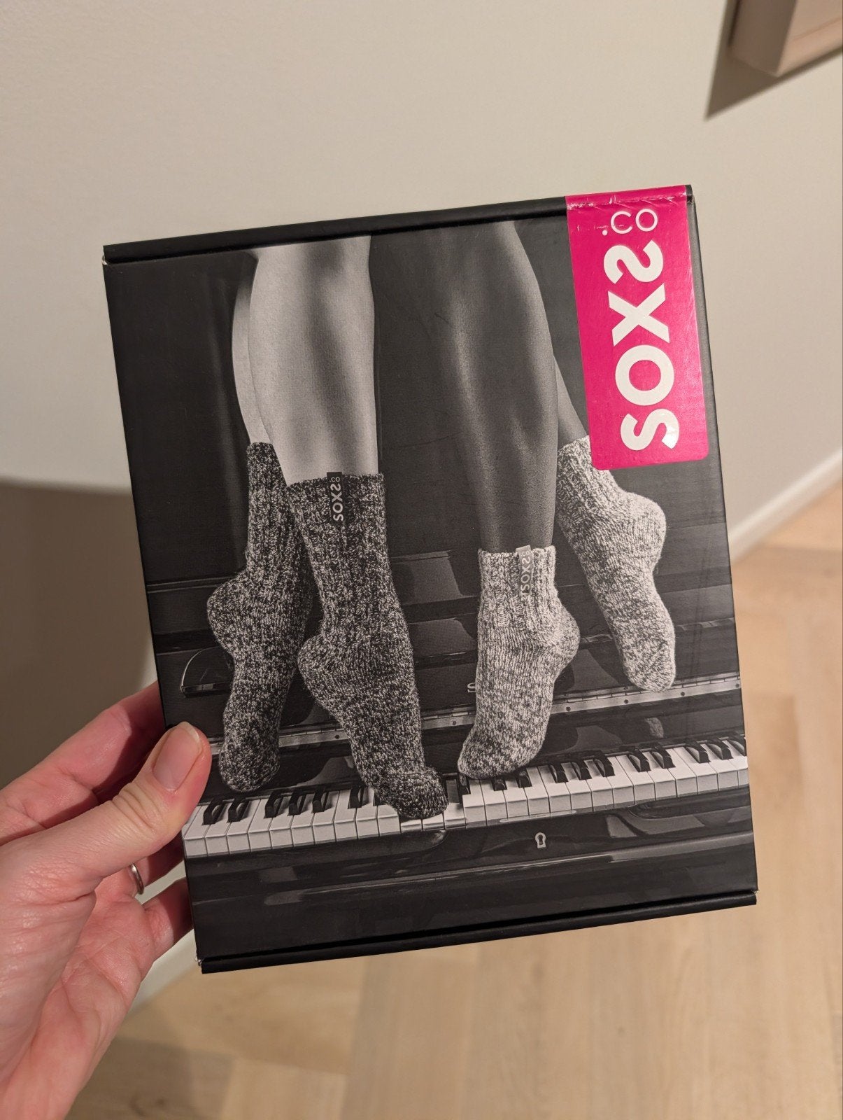 SOXS Wollen Sokken - Grijs/Bubble Gum (Maat 42-46), Nieuw, Overige maten, Grijs, SOXS.co