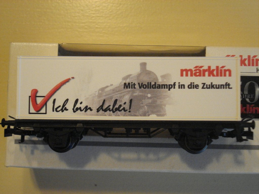 Marklin container wagon 150 jaar Marklin 4481 (2009701), Wisselstroom, Verzenden, Wagon, Zo goed als nieuw