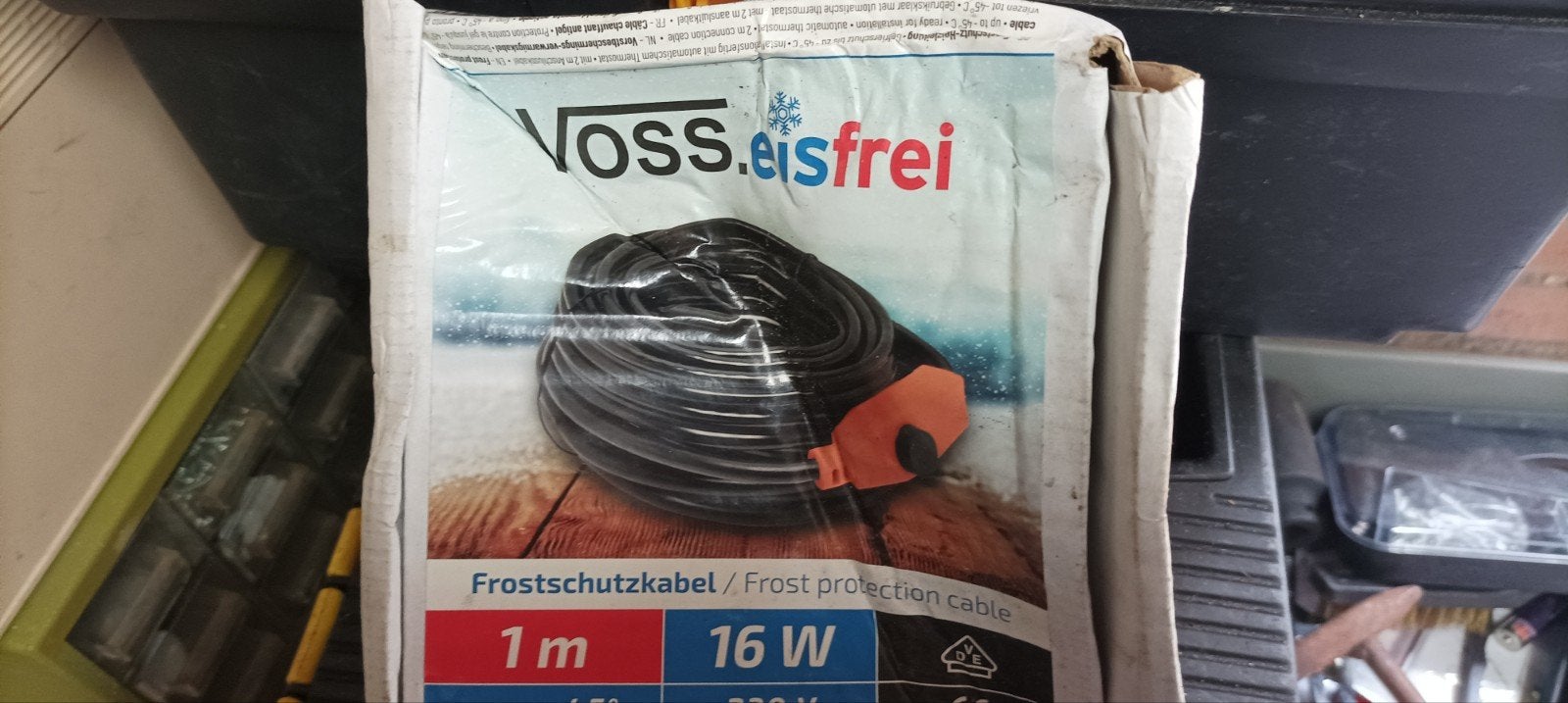 Voss Eis-Frei Vorstbeveiligingskabel 1m 16W, Ophalen of Verzenden, Nieuw, Kabel of Snoer