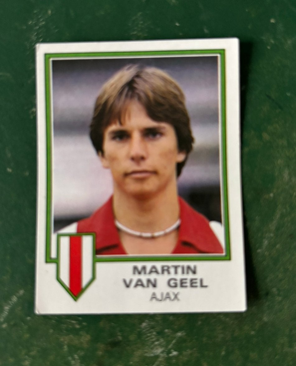 Panini plaatje Martin van Geel Ajax voetbal 81, Ophalen of Verzenden, Ajax