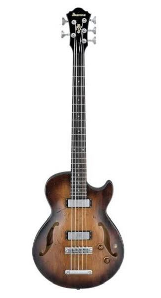 GEZOCHT: Ibanez AGBV205A Artcore 5 String, Tobacco, Muziek en Instrumenten, Snaarinstrumenten | Gitaren | Bas, Ophalen of Verzenden