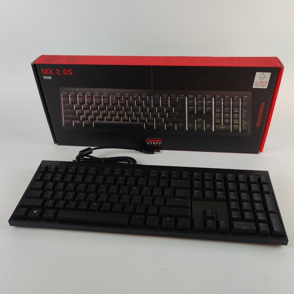 Cherry Xtrfy MX 2.0S RGB Zwart Toetsenbord bedraad, Computers en Software, Toetsenborden, Nieuw, Ophalen of Verzenden, Bedraad