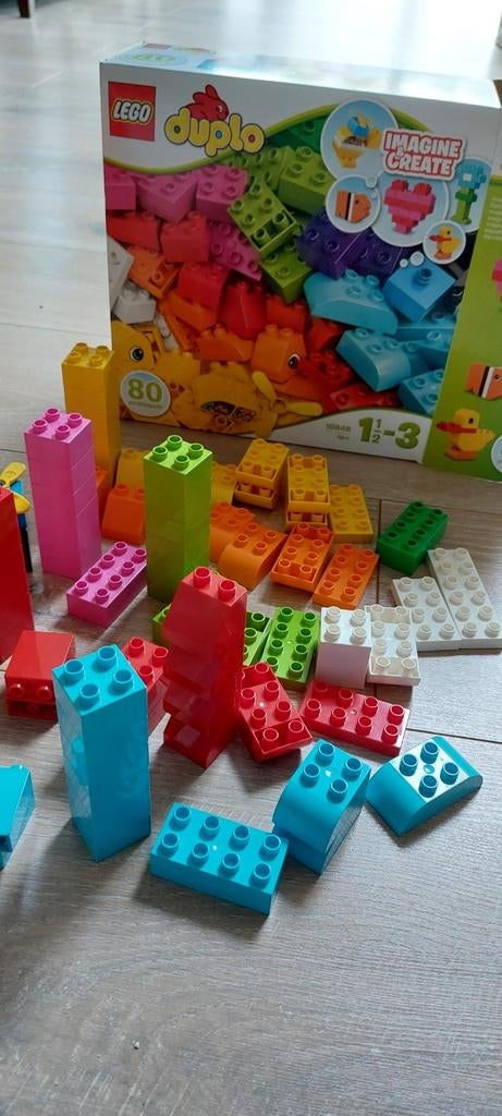 LEGO Duplo Grote Steenbox 10948 - Kleurrijke Bouwset + extra, Kinderen en Baby's, Speelgoed | Duplo en Lego, Ophalen, Gebruikt