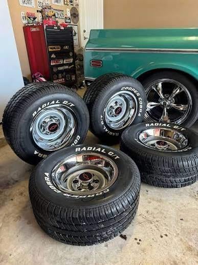 15" Chevy G20 velgringen sierringen Vandura 5x5 steek & 14", Ophalen of Verzenden, Zo goed als nieuw