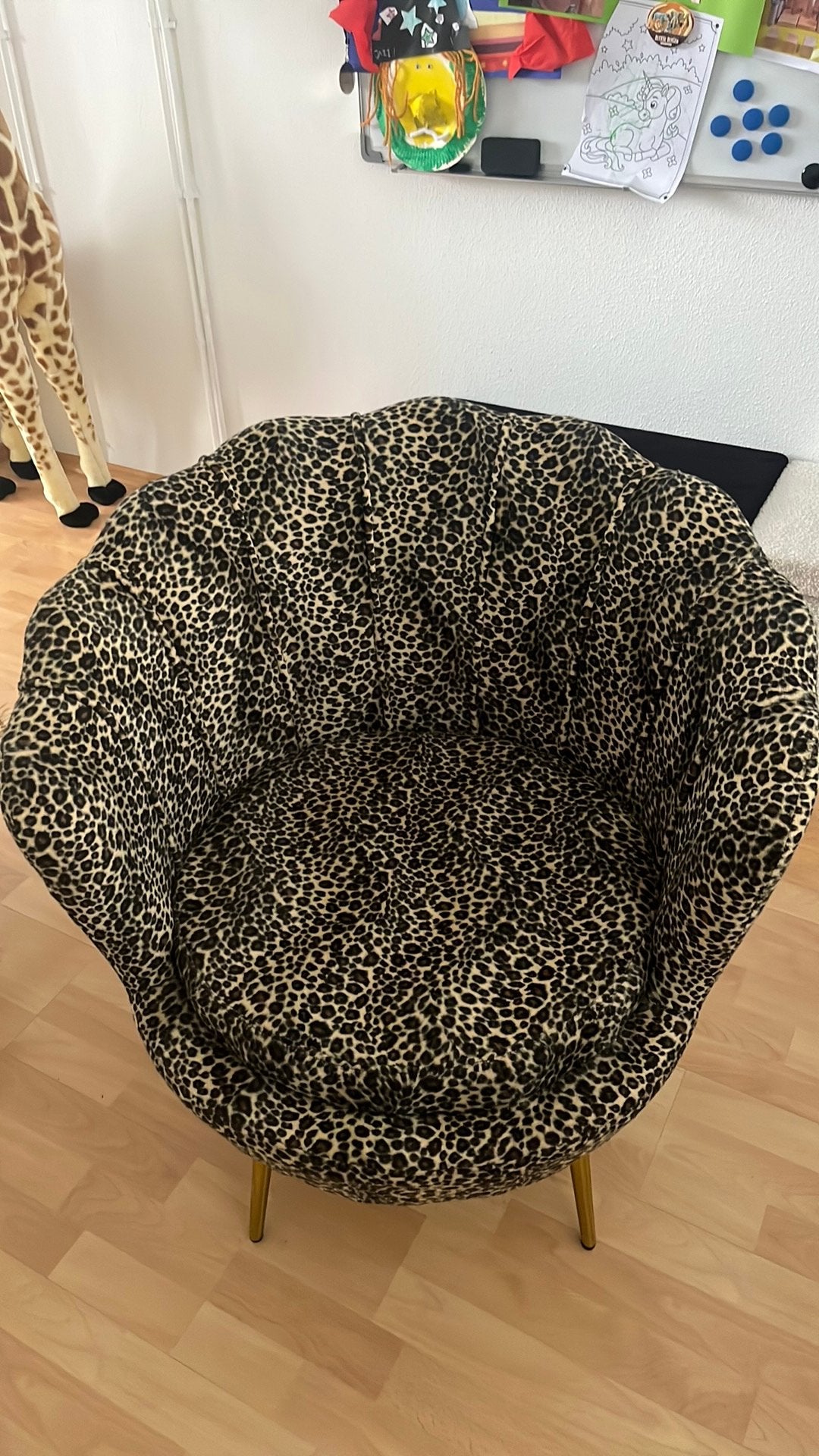 Panter print stoel, Ophalen, Zo goed als nieuw, Overige kleuren, Eén