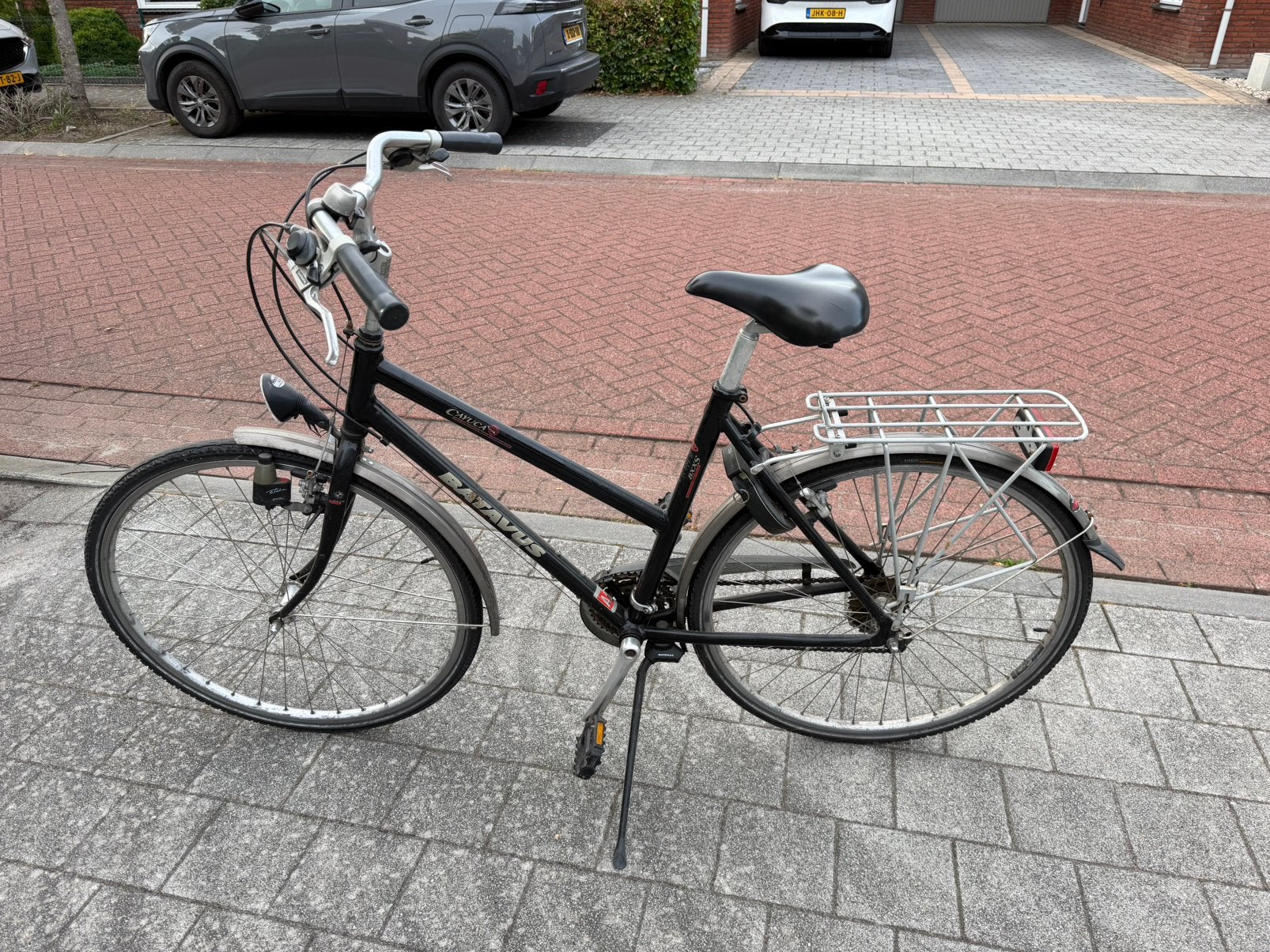 Batavus damesfiets met axa slot, Fietsen en Brommers, Fietsen | Dames | Sportfietsen en Toerfietsen, Ophalen, Gebruikt, Velgrem