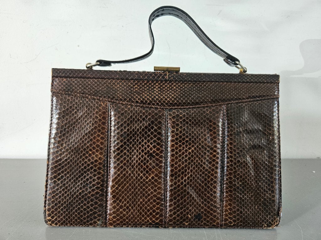 vintage tassen, Ophalen of Verzenden, Bruin, Handtas