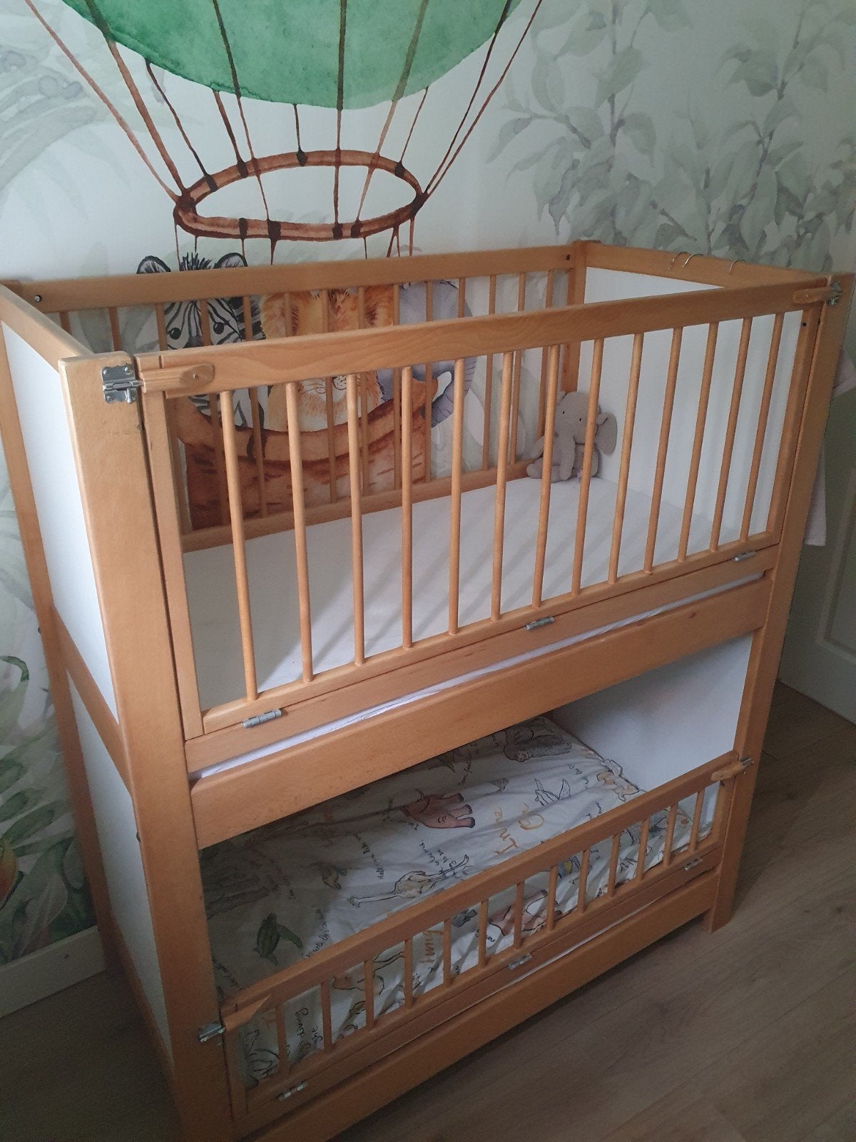 Duo ledikant/stapel ledikant - in zeer goede staat, Kinderen en Baby's, Babywiegjes en Ledikanten, Ophalen, Ledikant