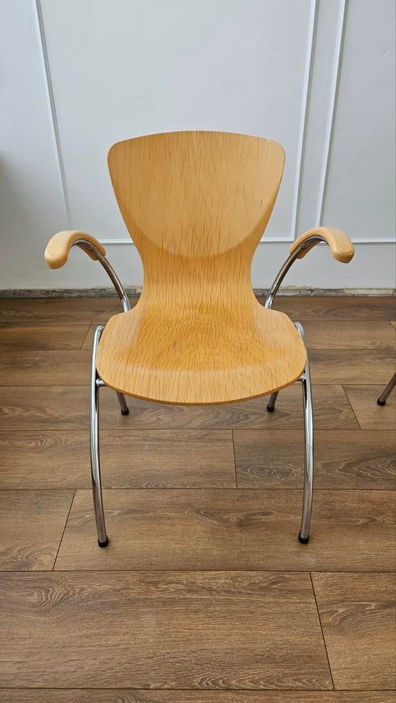 Set van 4 Kimball Bingo stoelen - Vintage conditie, Gebruikt, Overige kleuren, Vintage, Retro, Mid-century modern, Ophalen of Verzenden