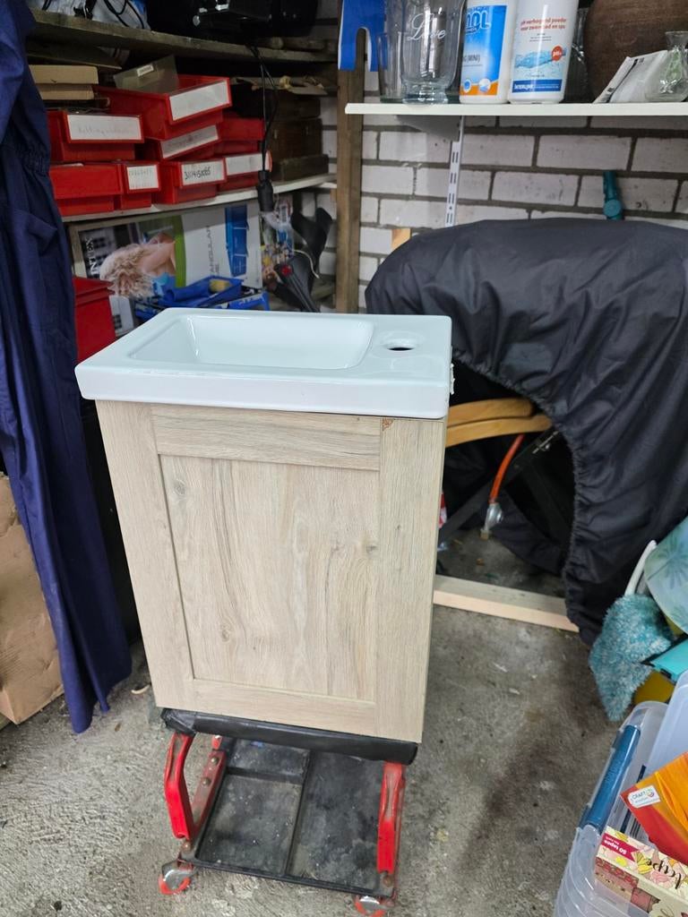 Wastafelkast met wasbak - nieuw, Minder dan 50 cm, Nieuw, Ophalen of Verzenden, Minder dan 100 cm
