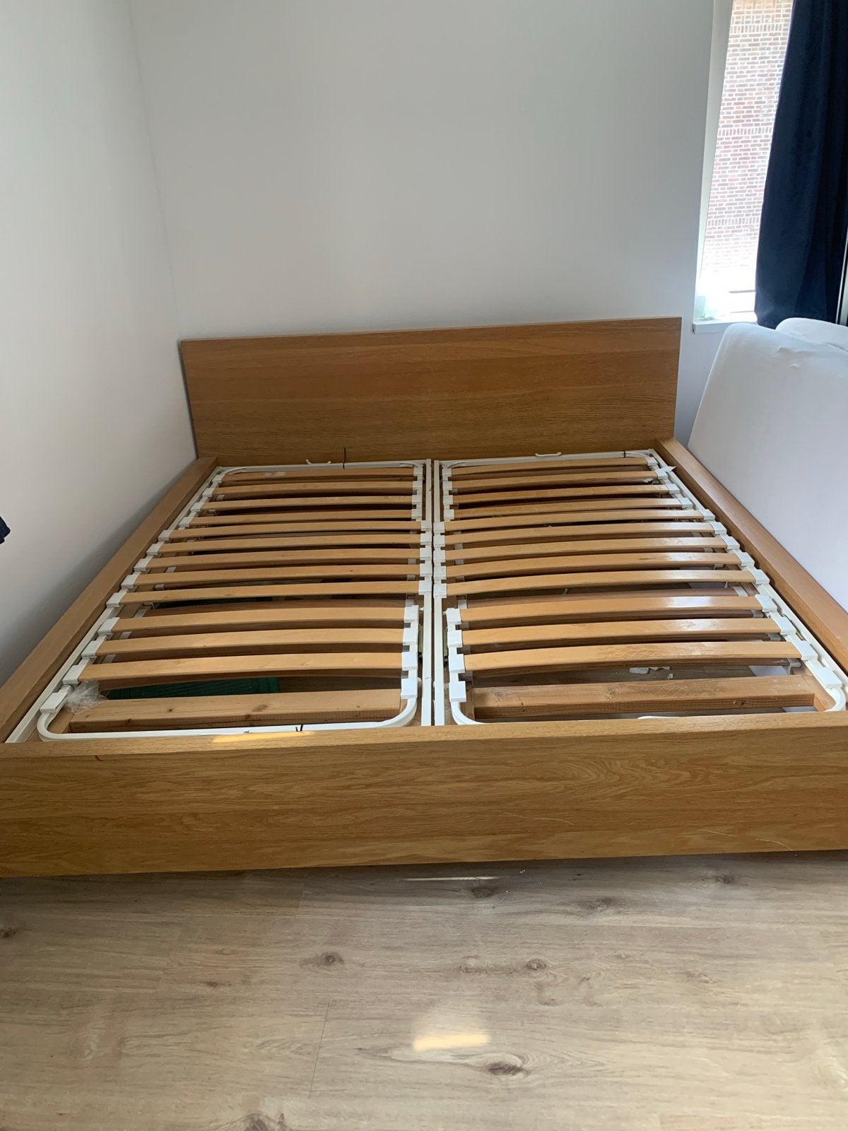 IKEA Malm Bedframe (inclusief lattenbodem), Ophalen, Gebruikt, Tweepersoons, 180 cm
