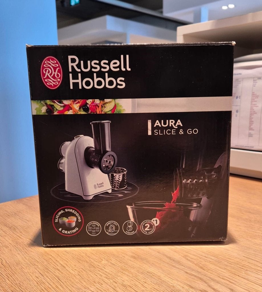 Russel Hobbs Aura Slice & Go Keukenapparaat, Kunststof, Nieuw, Ophalen of Verzenden, Snijmachine