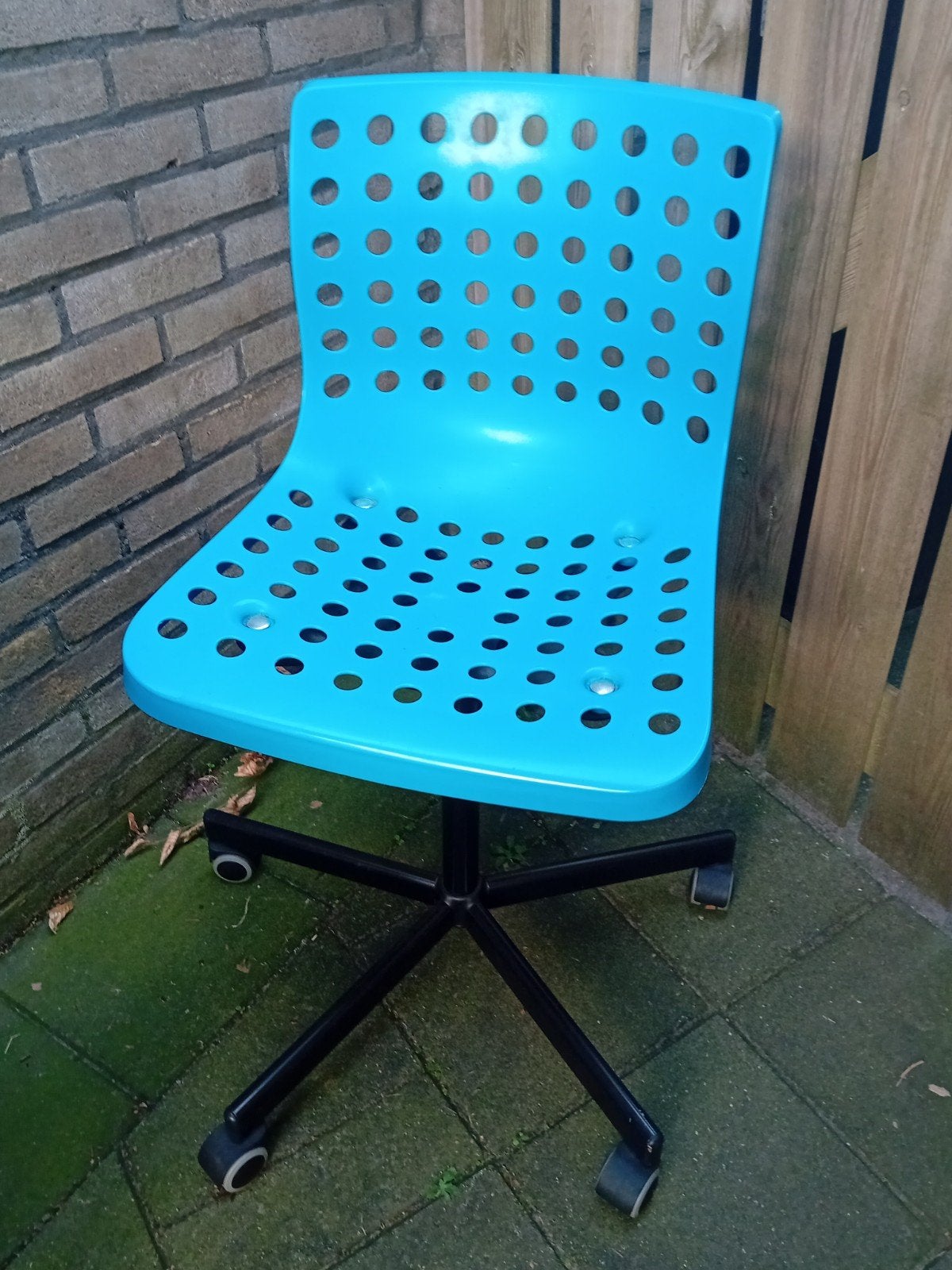 Bureau stoel zgan, blauw/zwart, Ophalen, Zo goed als nieuw, Blauw