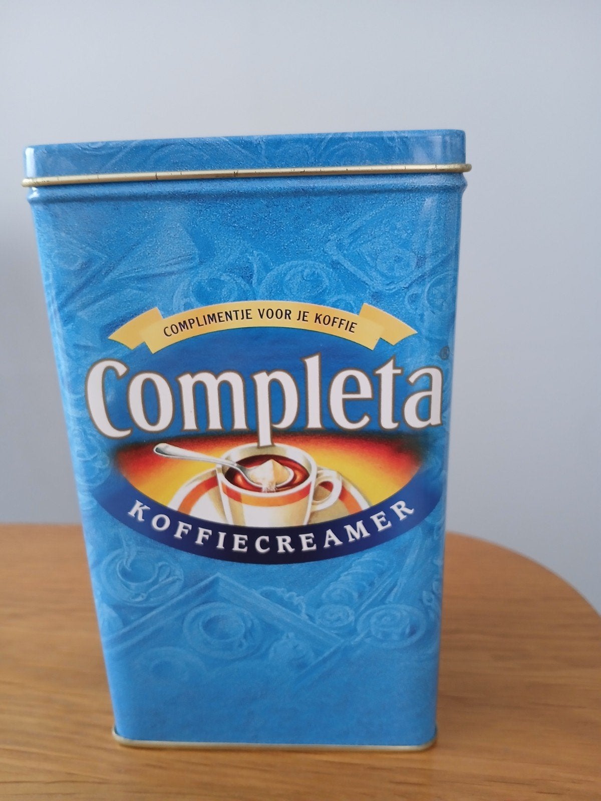 Completa Koffiecreamer Blik - Vintage Bewaarblik, Ophalen of Verzenden, Nieuw, Koffie, Overige merken