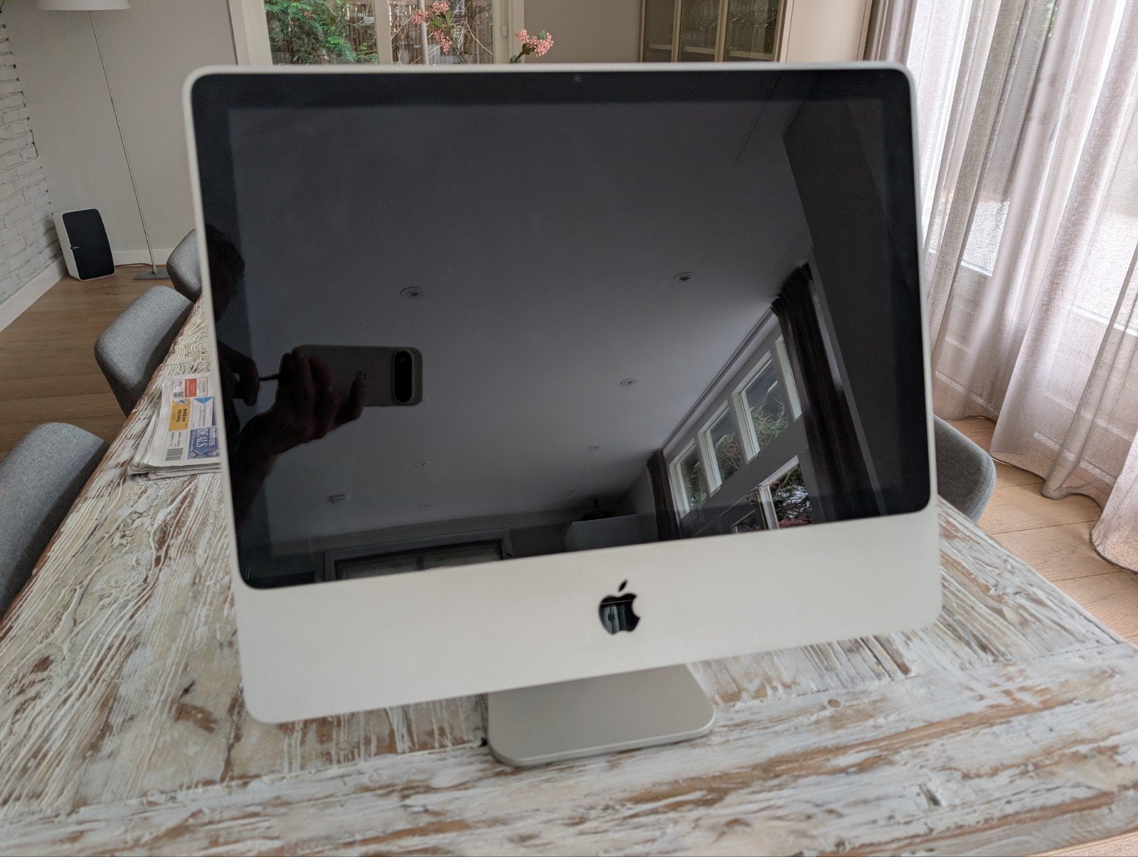 Apple iMac 20" 2.4GHz/1GB/250GB/SD/AP/BT (Model A1224), Computers en Software, Apple Desktops, Ophalen, Gebruikt, 20 inch, HDD