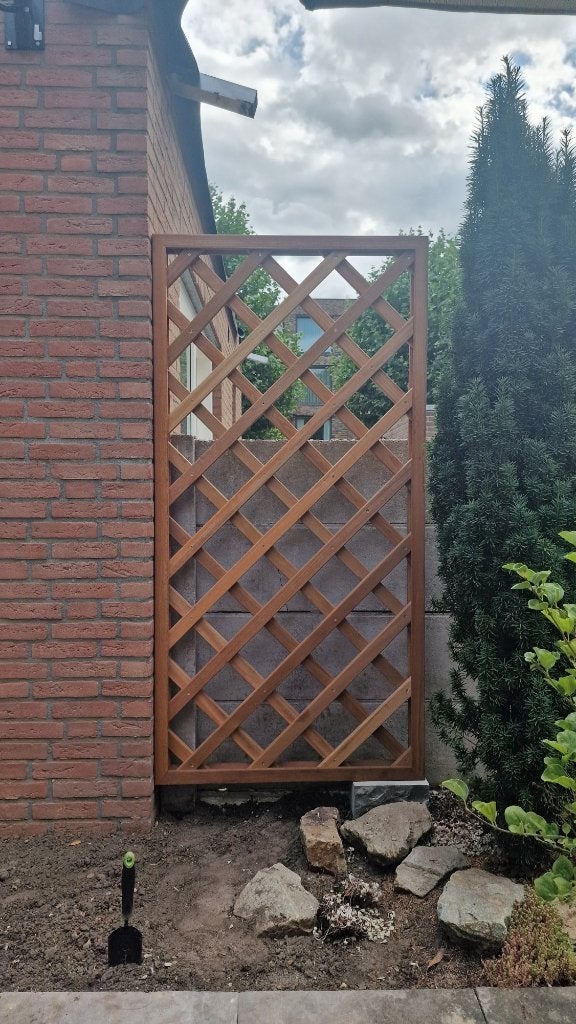 Nieuw! Trellis bankirai, zeer robuuste diagonaal 90x180cm., Ophalen, Minder dan 100 cm, Nieuw, 150 tot 200 cm