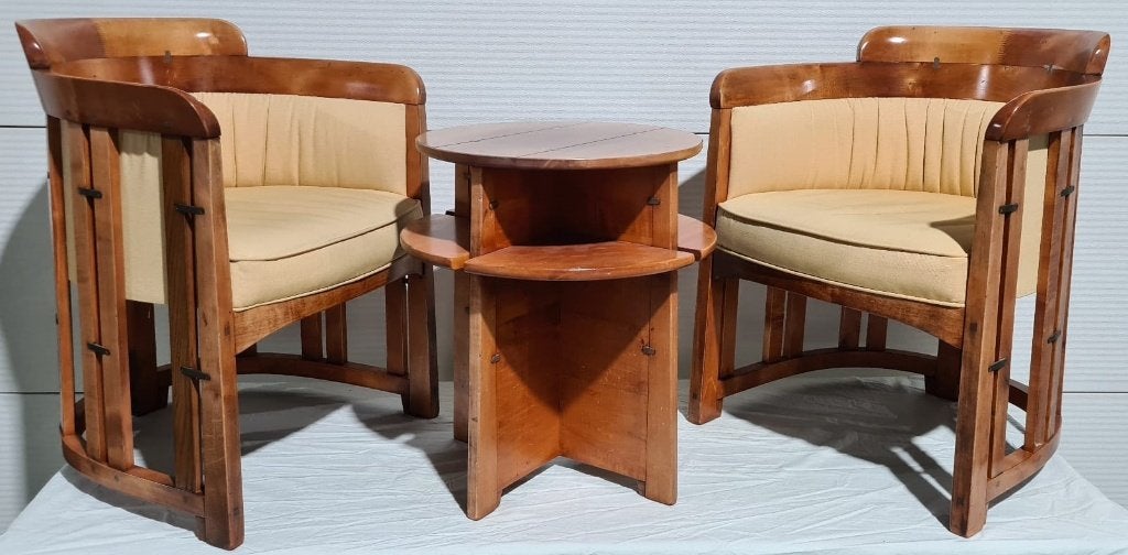 Schuitema Shaker modernistische stoelen en tafeltje, 70/80s, Ophalen, Gebruikt, Twee, Overige kleuren