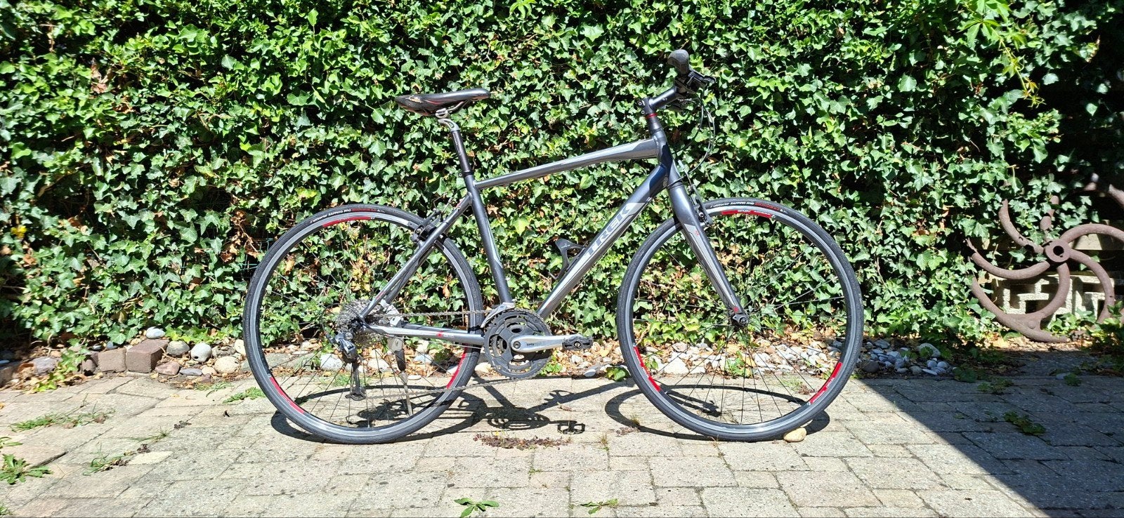 Gebruikte Trek FX 7.4 Hybrid fiets maat M, 28 inch, Gebruikt, Velgrem, 49 tot 53 cm
