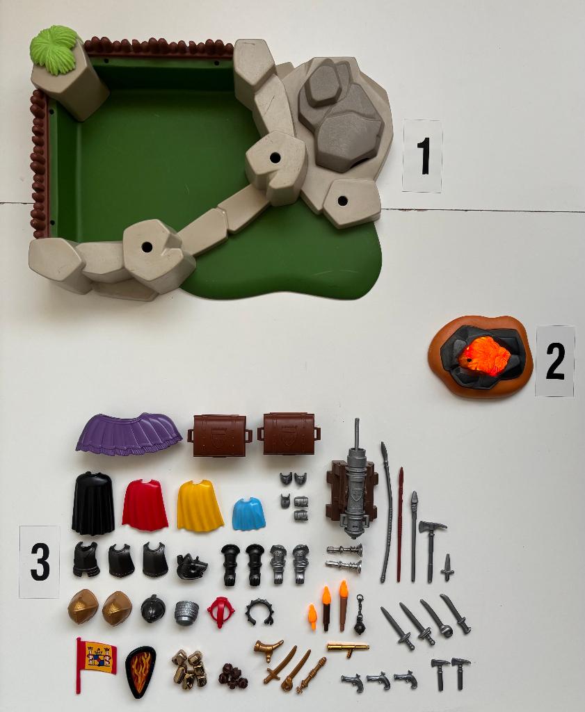 Playmobil Assortiment Ridder onderdelen (1 t/m 3), Ophalen of Verzenden, Gebruikt, Los playmobil