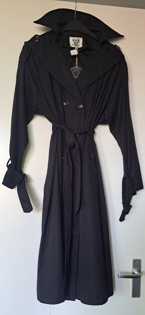 Elenza trenchcoat maat M NIEUW, Maat 38/40 (M), Nieuw, Ophalen of Verzenden, Zwart