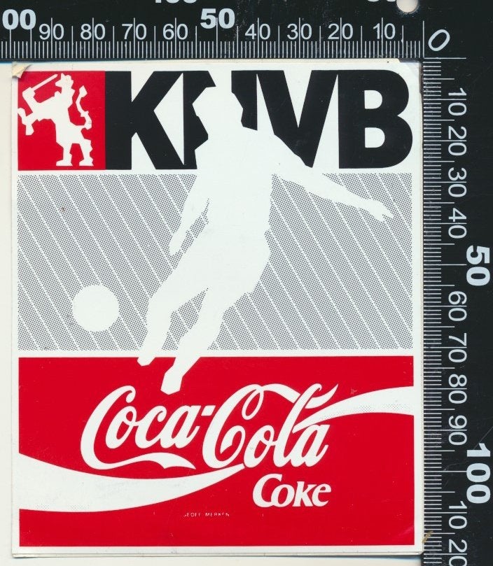 Sticker: KNVB - Coca Cola, Verzenden, Zo goed als nieuw, Sport