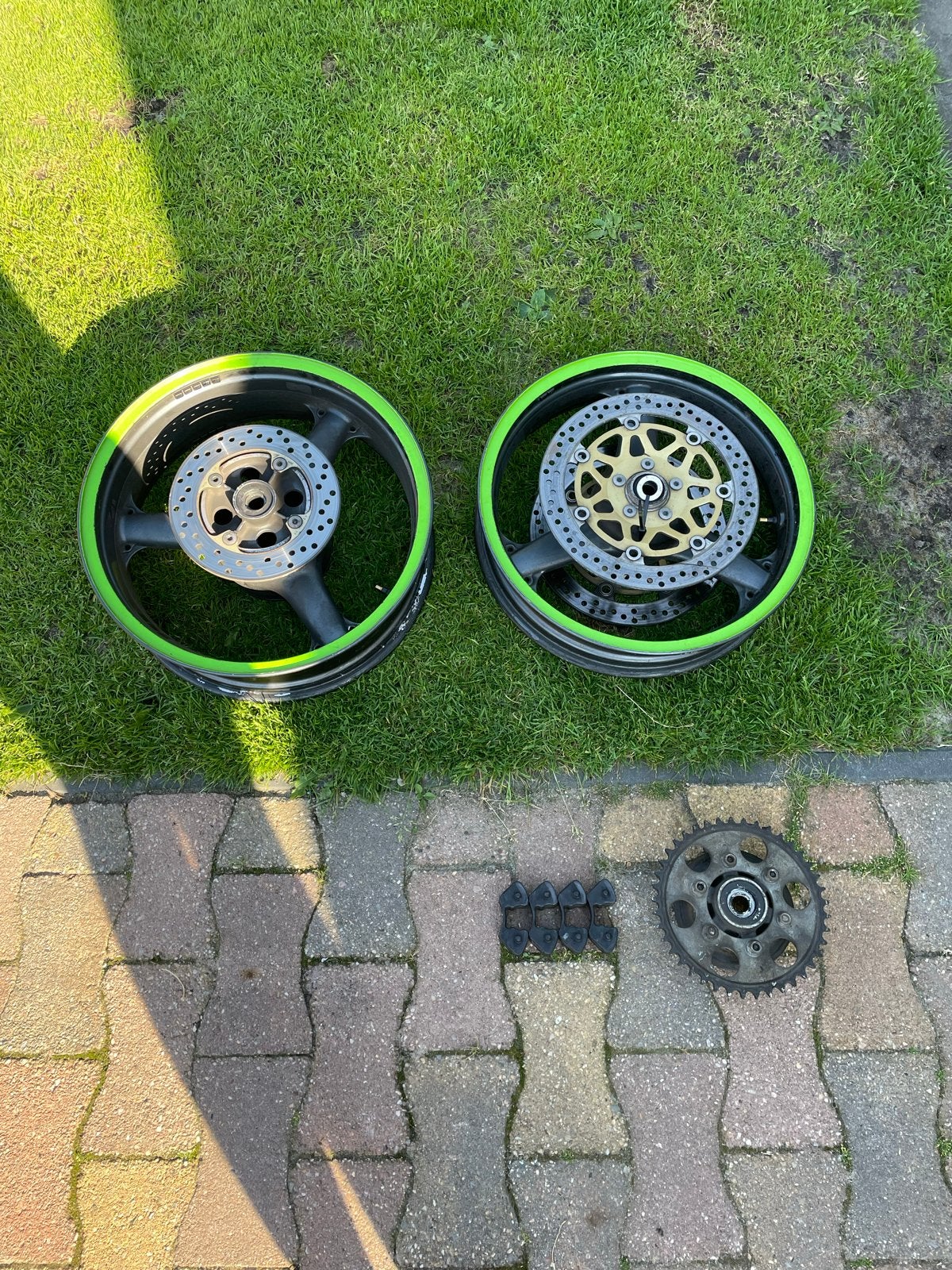 Wielenset Kawasaki ZX9R 1998/1999 - Voor en Achterwiel, Ophalen, Gebruikt