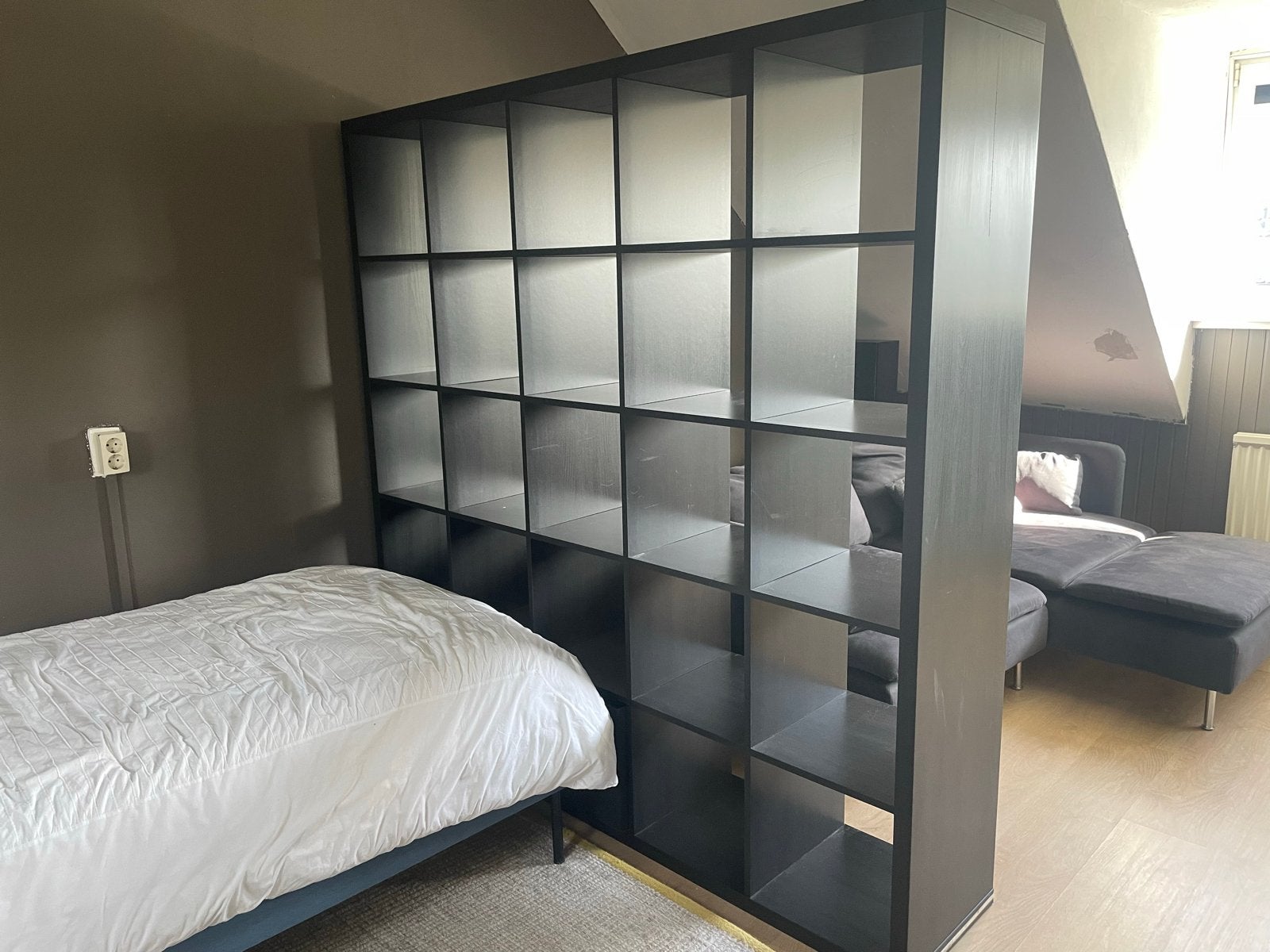 IKEA Kallax 5x5 Zwart - Ruime en Stijlvolle Opbergkast, Ophalen, Gebruikt