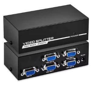 Professionele 1 naar 4 VGA Splitter 200MHz 720P / 1080P