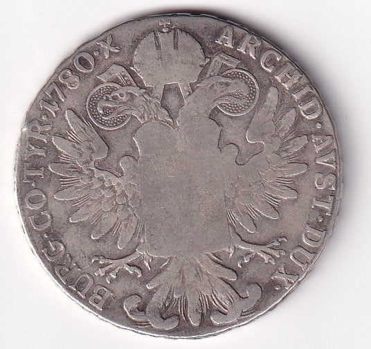 Oostenrijk M. Theresia Thaler 1780A in mindere kwalteit, Verzenden, Oostenrijk, Losse munt, Zilver