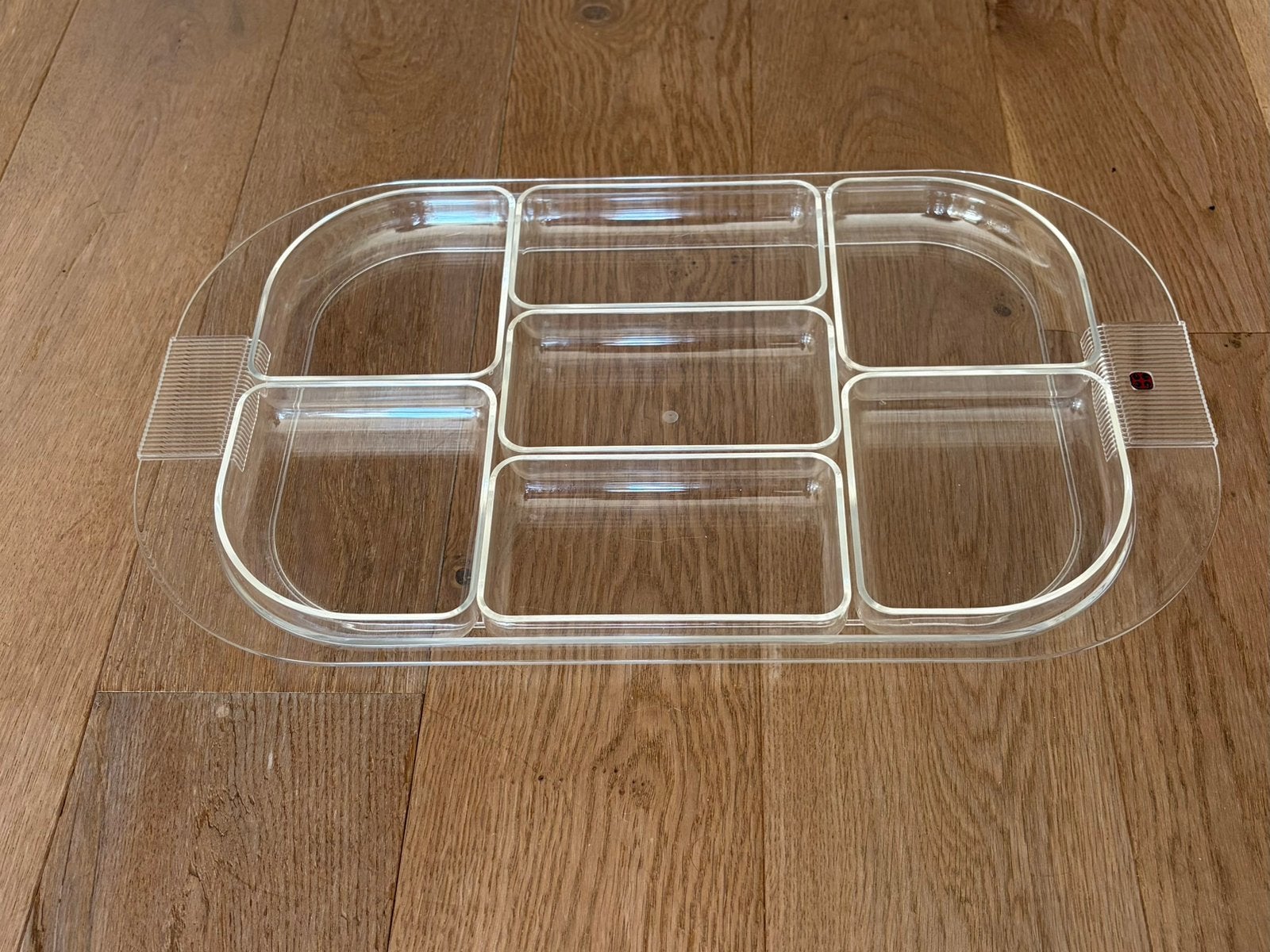Guzzini transparant dienblad met schaaltjes set., Ophalen of Verzenden, Gebruikt, Kunststof
