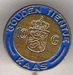 Speldje GOUDEN TIENTJE KAAS (A5), Ophalen of Verzenden, Zo goed als nieuw, Overige onderwerpen