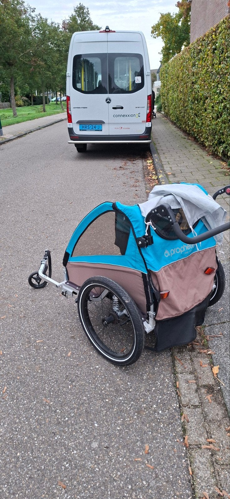 Fietskar voor kinderen - Blauw (Gebruikt), Ophalen, Gebruikt, Kinderkar, 40 tot 60 kg