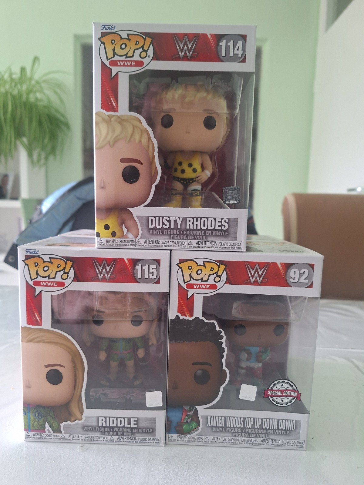 Funko Pop! WWE Dusty Rhodes, Riddle, Xavier Woods, Verzamelen, Ophalen of Verzenden, Nieuw