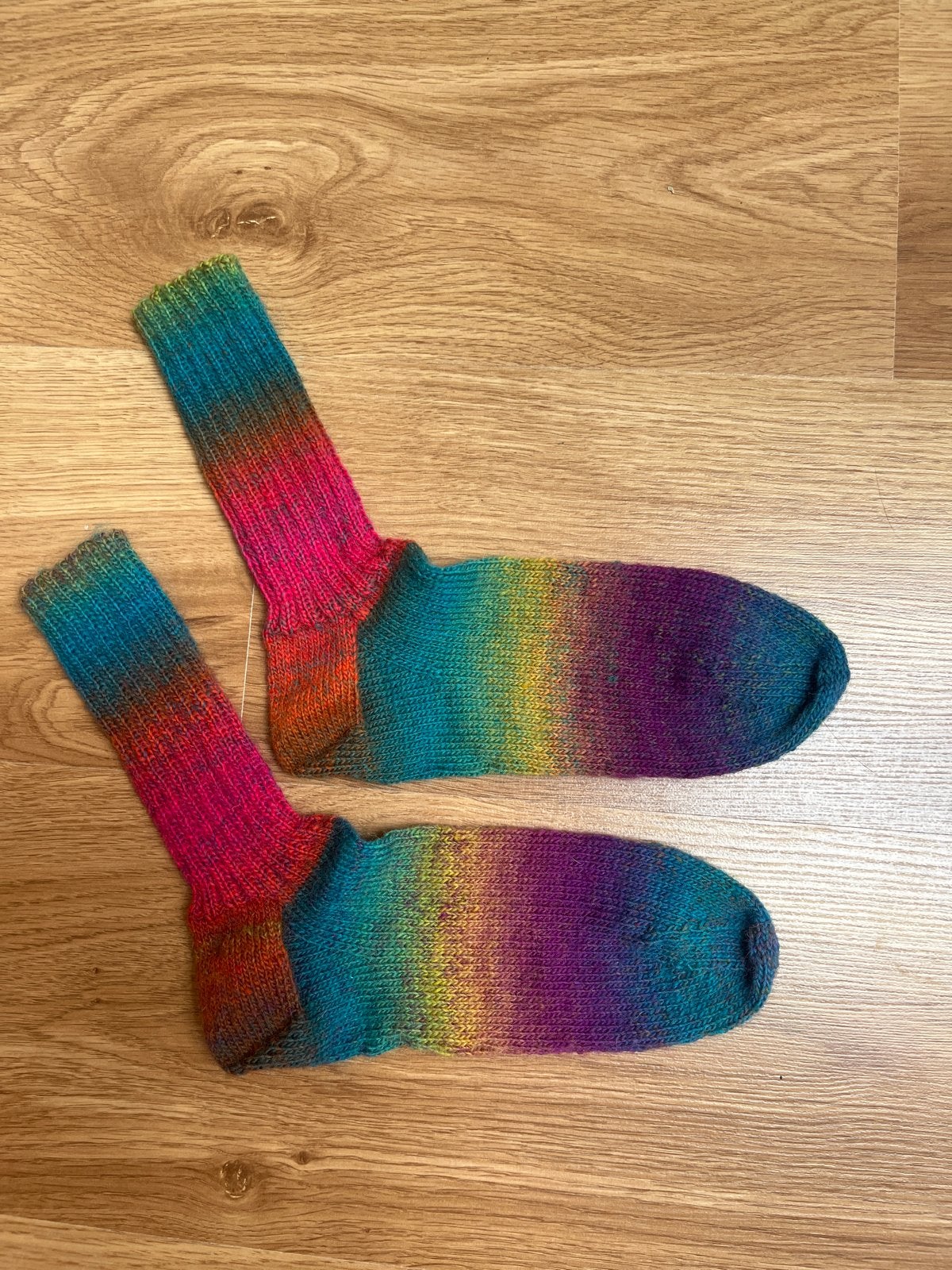 Wollen regenboogsokken - Maat 38/39 - 75% wol, Sokken en Kniesokken, Overige kleuren, Nieuw, Overige maten