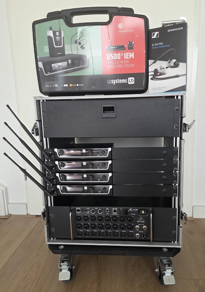 Wireless IEM Rack System LD Systems - Behringer Xair XR18, Muziek en Instrumenten, Mengpanelen, Ophalen, Zo goed als nieuw, 10 tot 20 kanalen