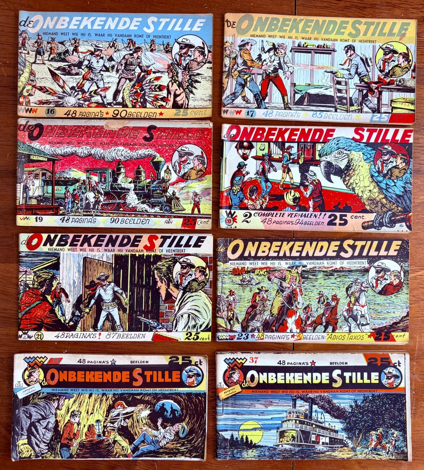 8x De onbekende stille, Meerdere stripboeken, Ophalen of Verzenden, Gelezen