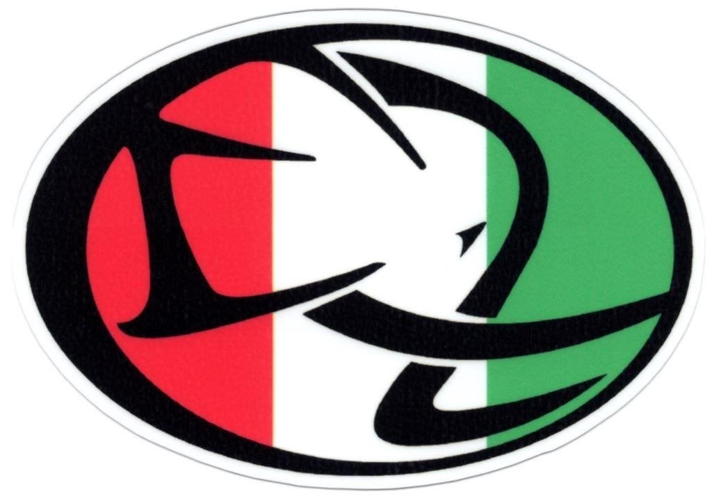 Cagiva Italiaanse vlag rechts sticker #26, Verzenden
