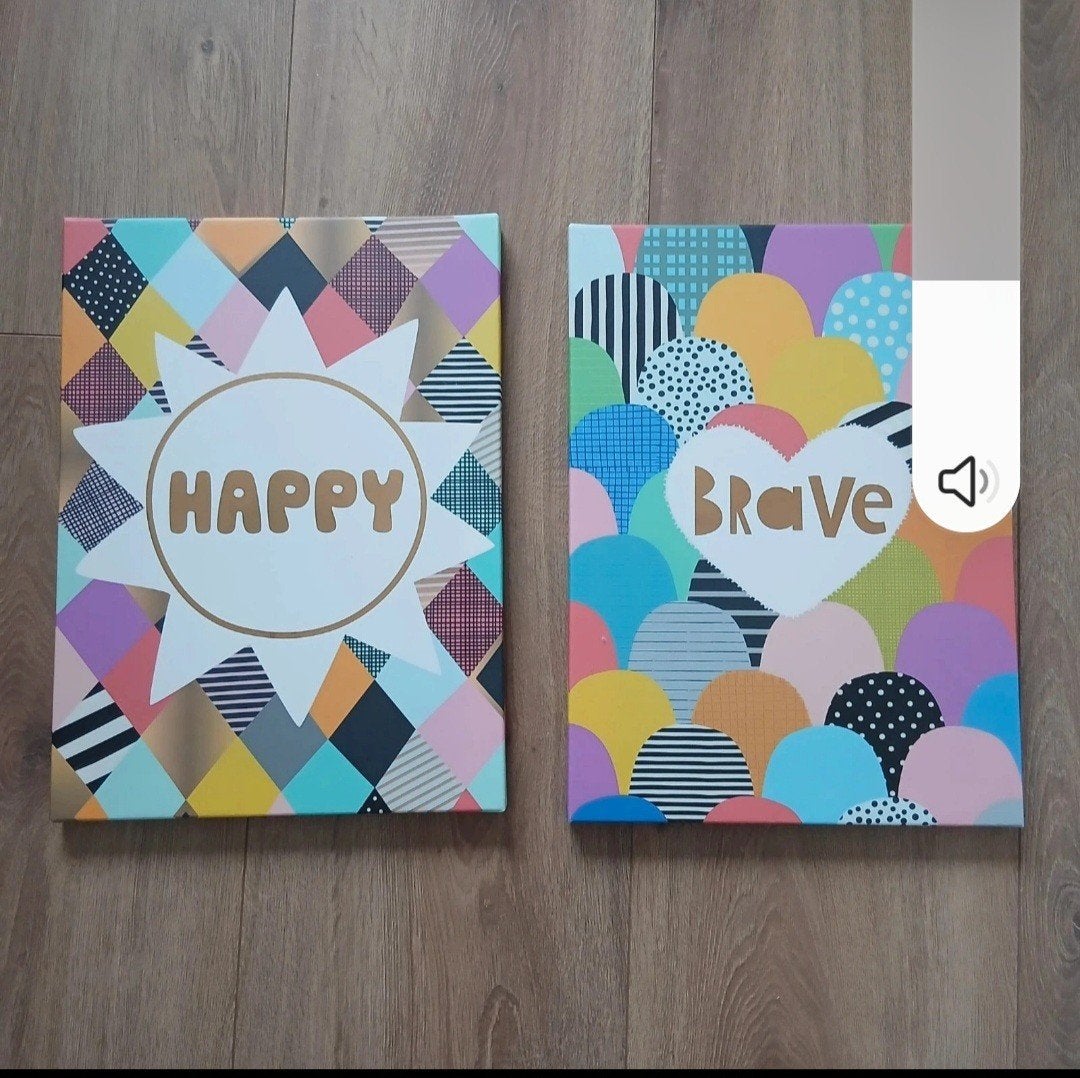 IKEA PJÄTTERYD Canvas Schilderij - Brave, Minder dan 50 cm, Ophalen of Verzenden, Zo goed als nieuw, Schilderij