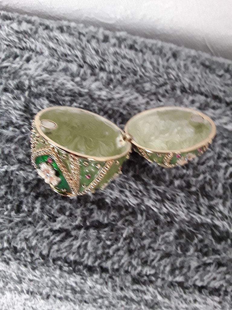 Easter egg Faberge stijl  sieraden doos, Ophalen
