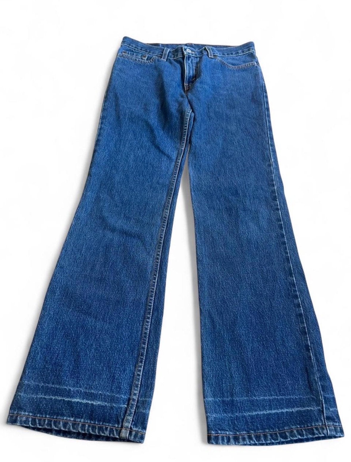 Vintage Levi's 518 Superlow Bootcut Jeans W30 L32 USA Y2K, Kleding | Dames, Ophalen of Verzenden, Gedragen, Blauw, W30 - W32 (confectie 38/40)