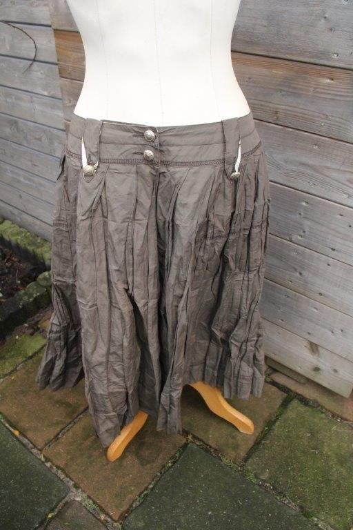 Rok Kaki Mandarin & Mint mt 40 Vaste prijs OPRUIMING, Kleding | Dames, Maat 38/40 (M), Mandarin & Mint, Ophalen of Verzenden, Zo goed als nieuw