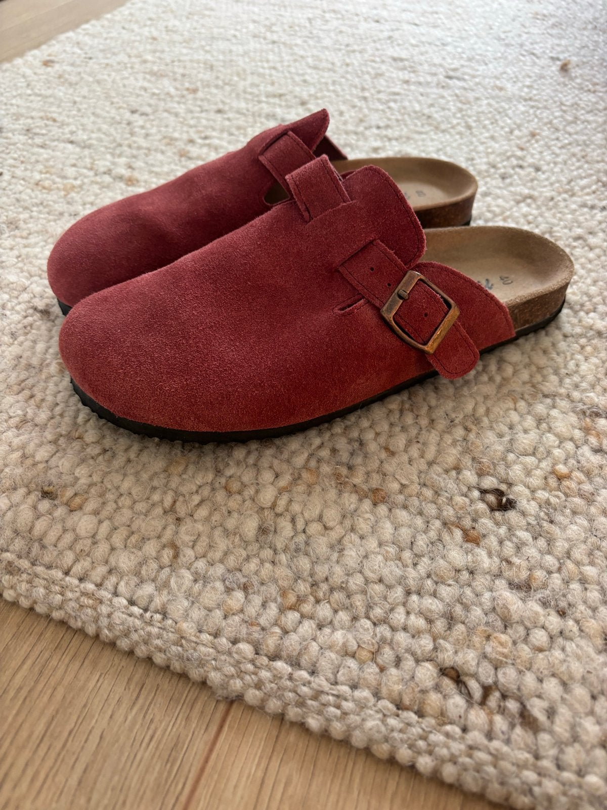Natura oudroze clogs, lijken op Birkenstock, Ophalen of Verzenden, Zo goed als nieuw, Roze, Slippers