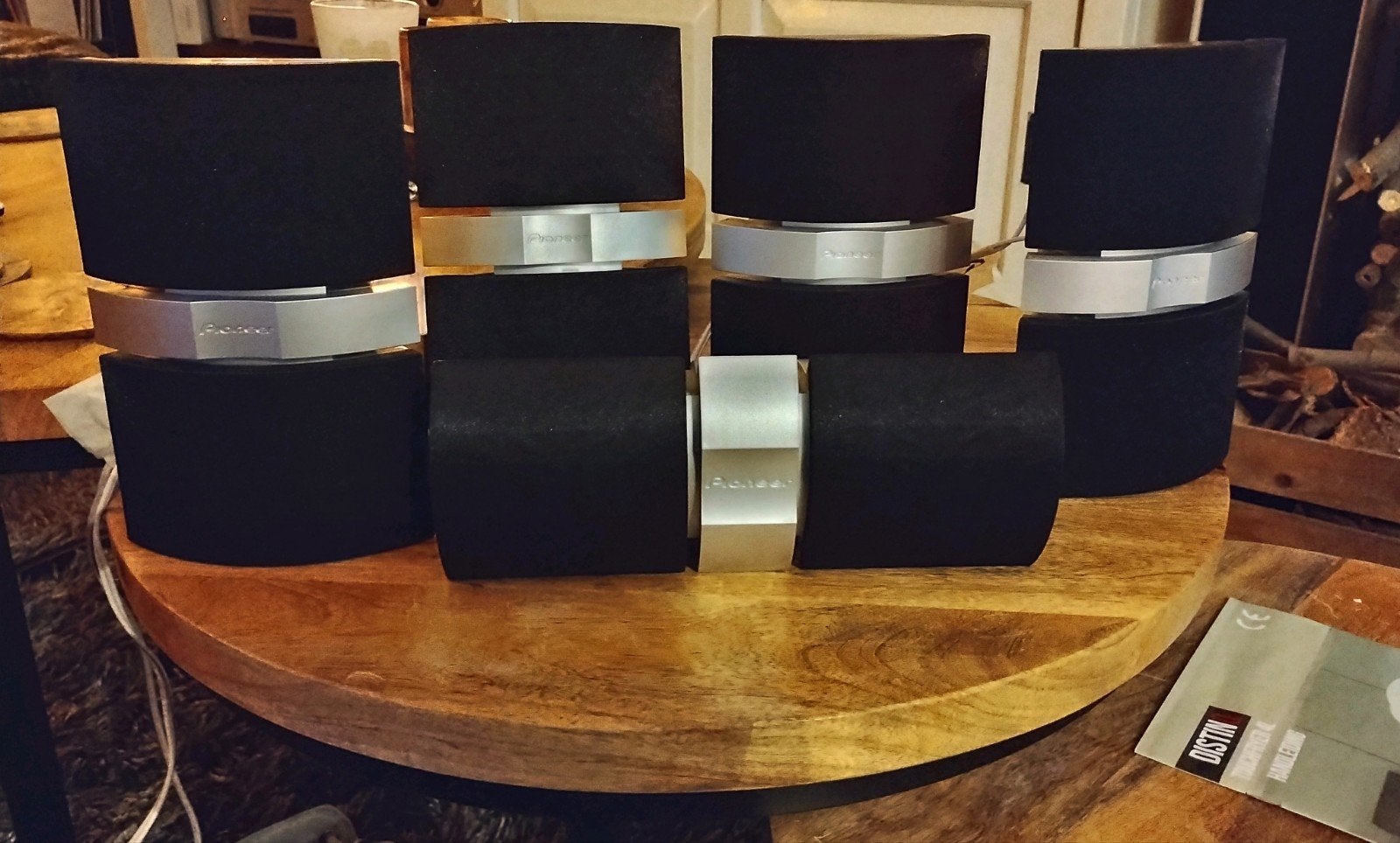 5 Pioneer speakers front surround center 100W 8 ohm, Gebruikt, Ophalen of Verzenden, 60 tot 120 watt, Pioneer
