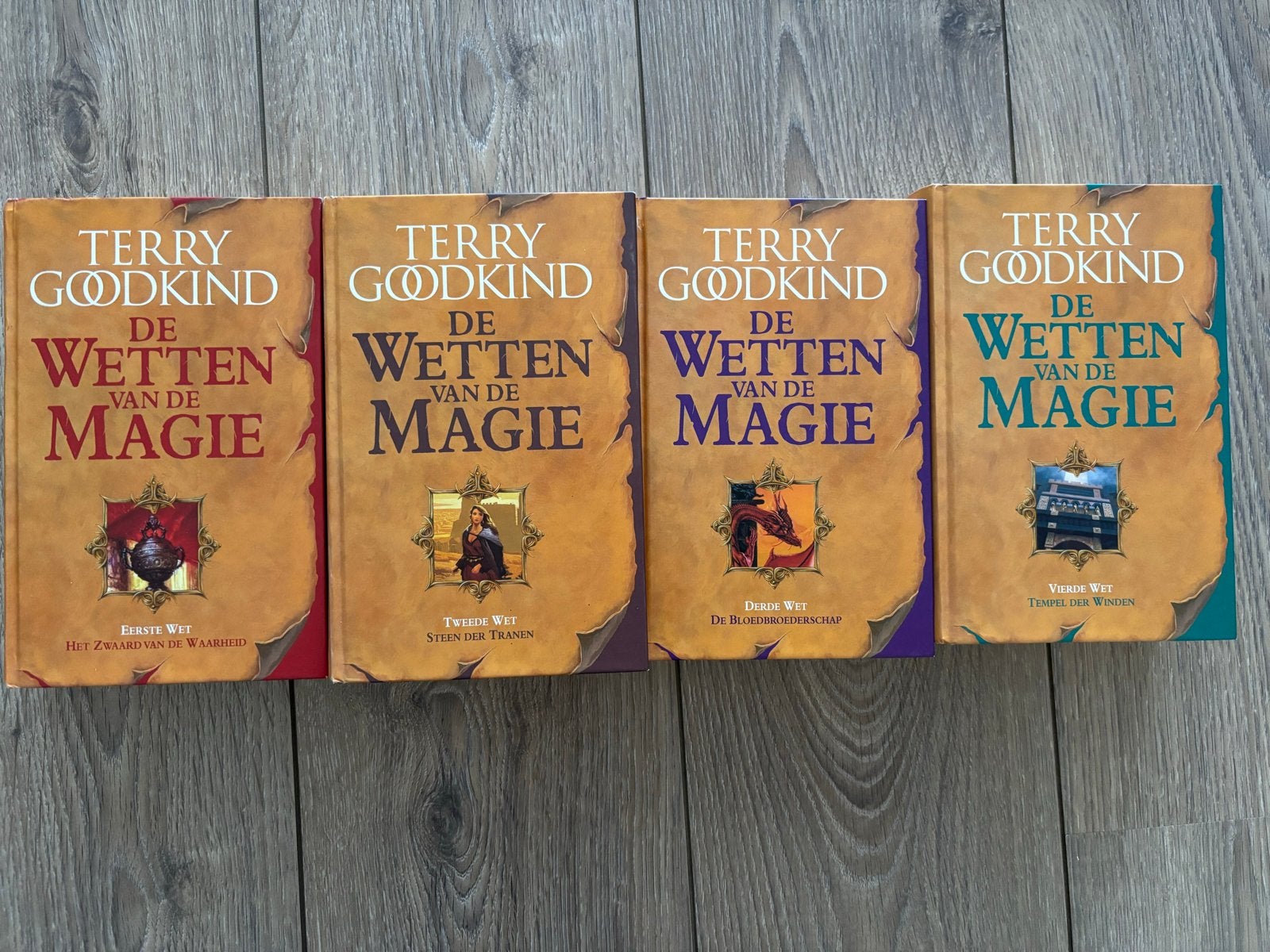 Terry Goodkind - De Wetten van de Magie (deel 1-4), Boeken, Fantasy, Ophalen of Verzenden, Gelezen